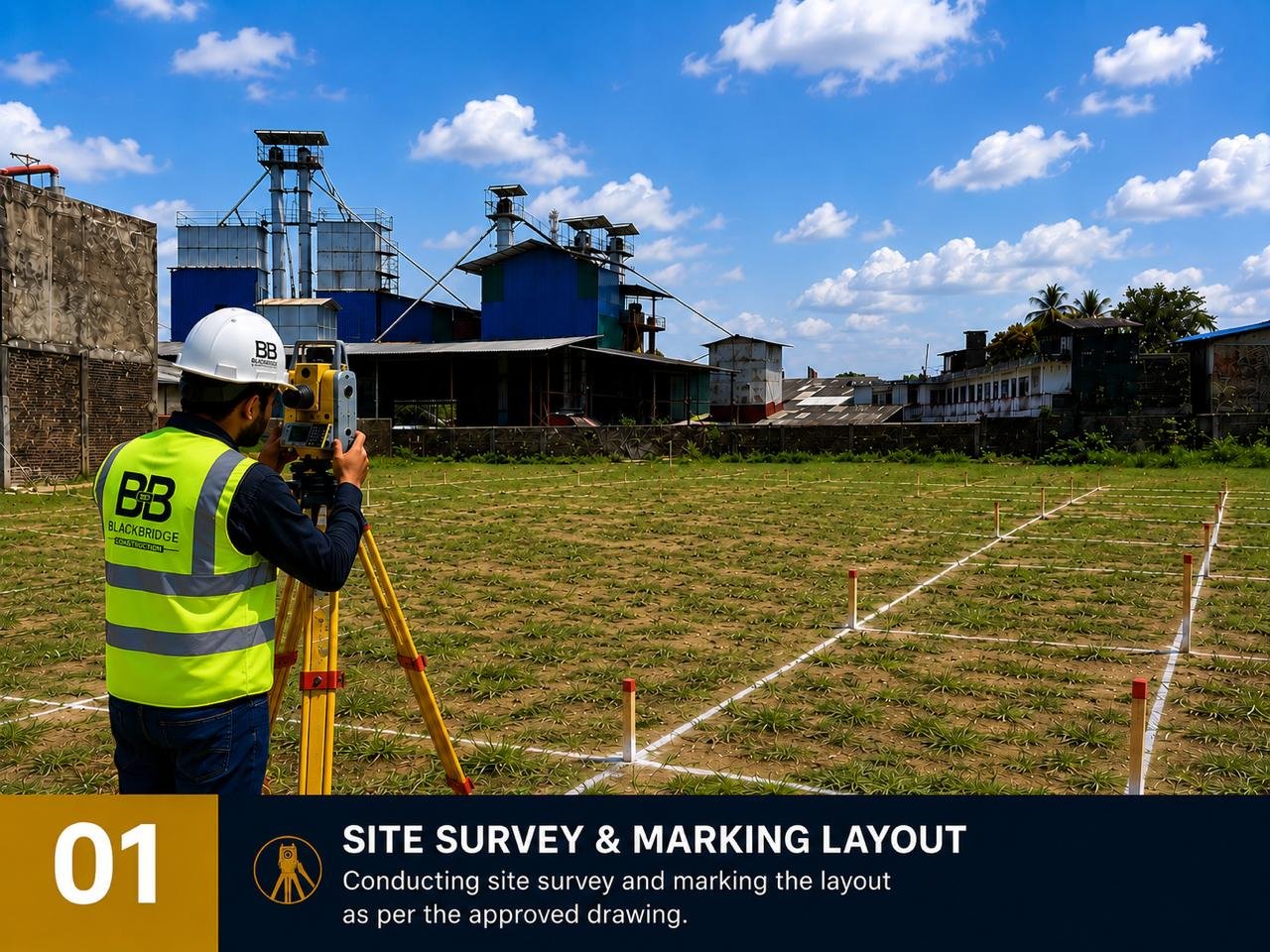 Step 01 — Site Survey & Marking Layout