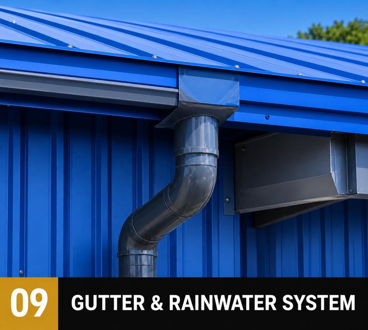 Step 09 — Gutter & Rainwater System